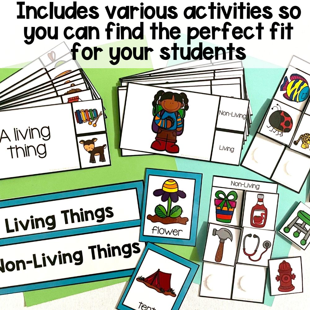 living and non-living things various activities