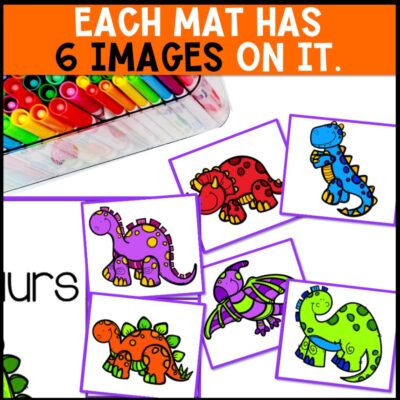 non-identical sorting activities 6 images each mat