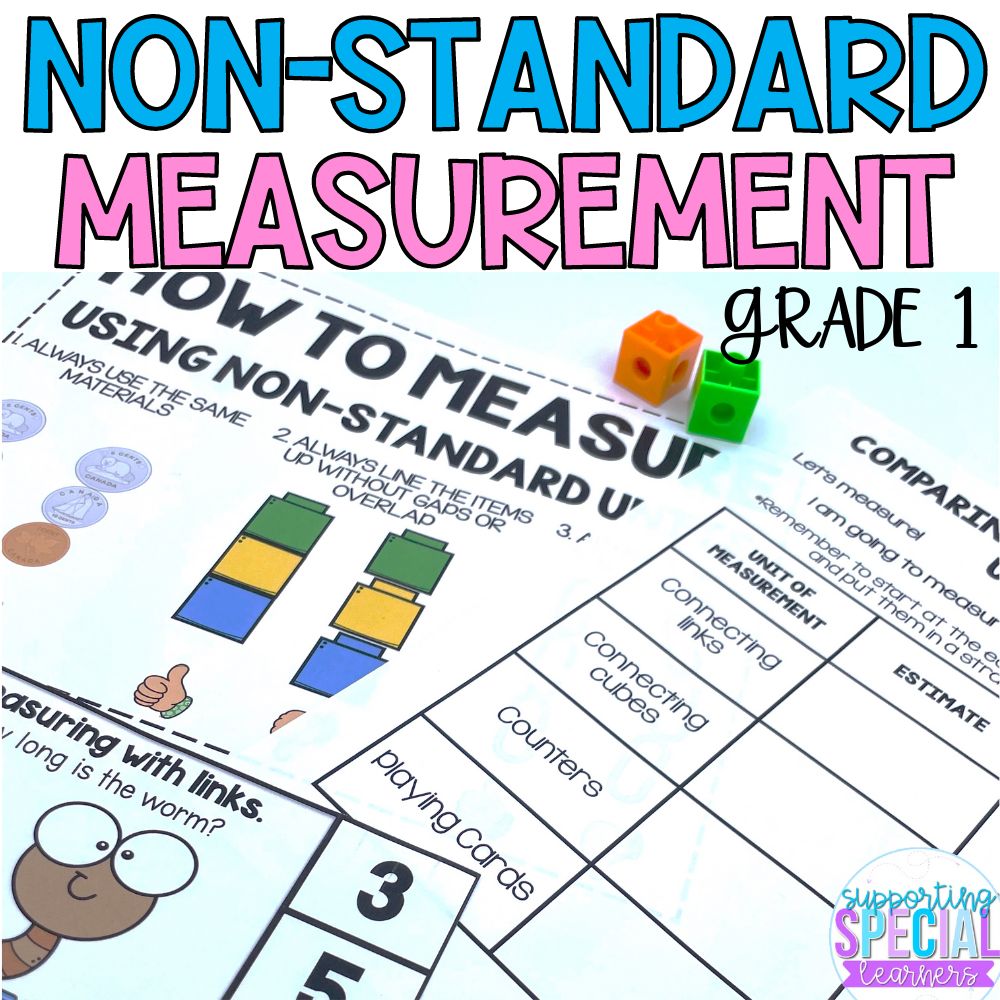 non-standard measurement activities cover