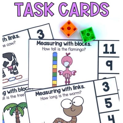 non-standard measurement activities task cards