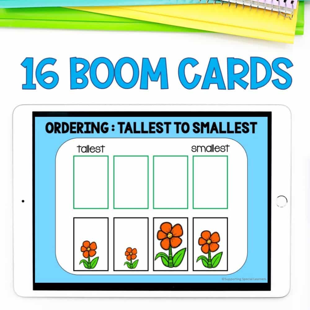 nonstandard measurement ordering images 16 boom cards