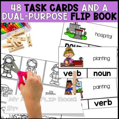 nouns and verbs 48 task cards
