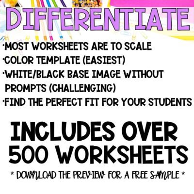 pattern block mats bundle over 500 worksheets