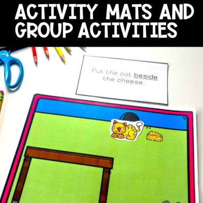 prepositions and spatial concepts activity mats and group activities