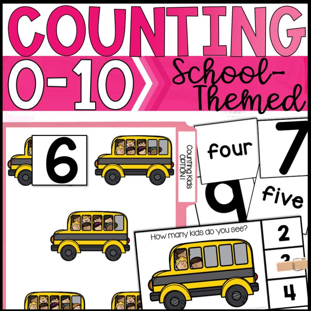school theme counting to 10 cover
