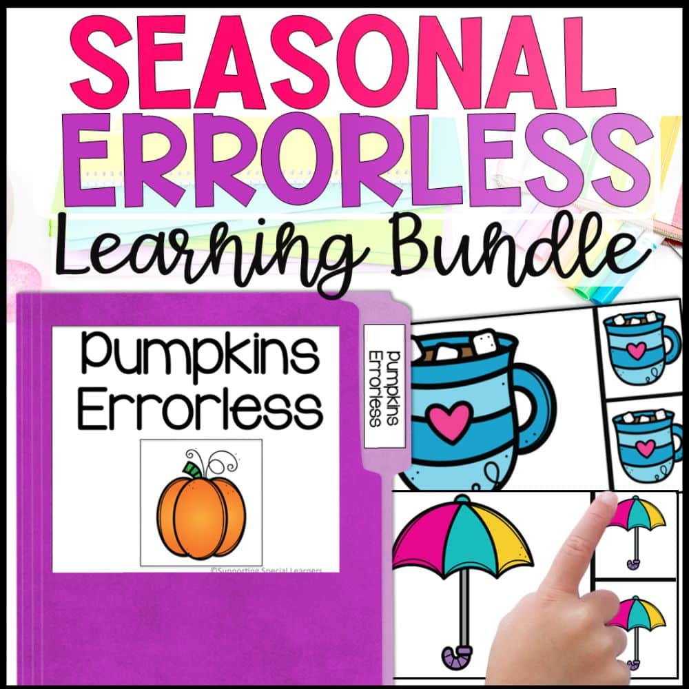 seasonal errorless learning bundle cover