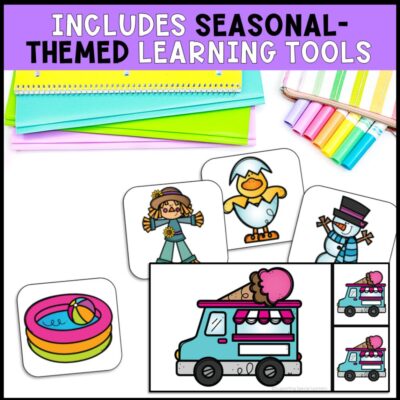seasonal errorless learning bundle seasonal themed learning tools