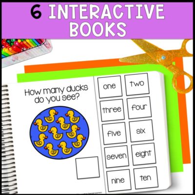 six themes bundle counting to 10 6 interactive books