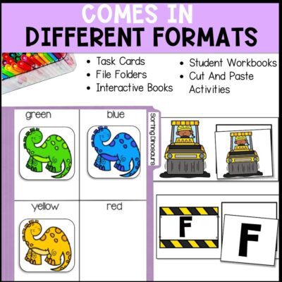 six themes math and literacy centers different formats