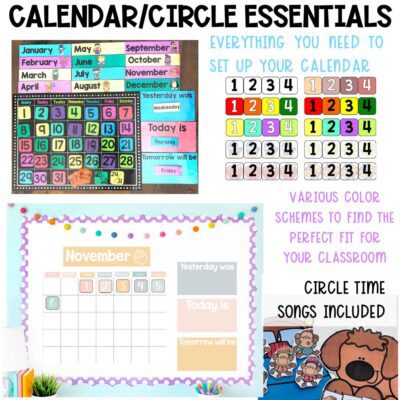 special education classroom setup calendar and circle time essentials