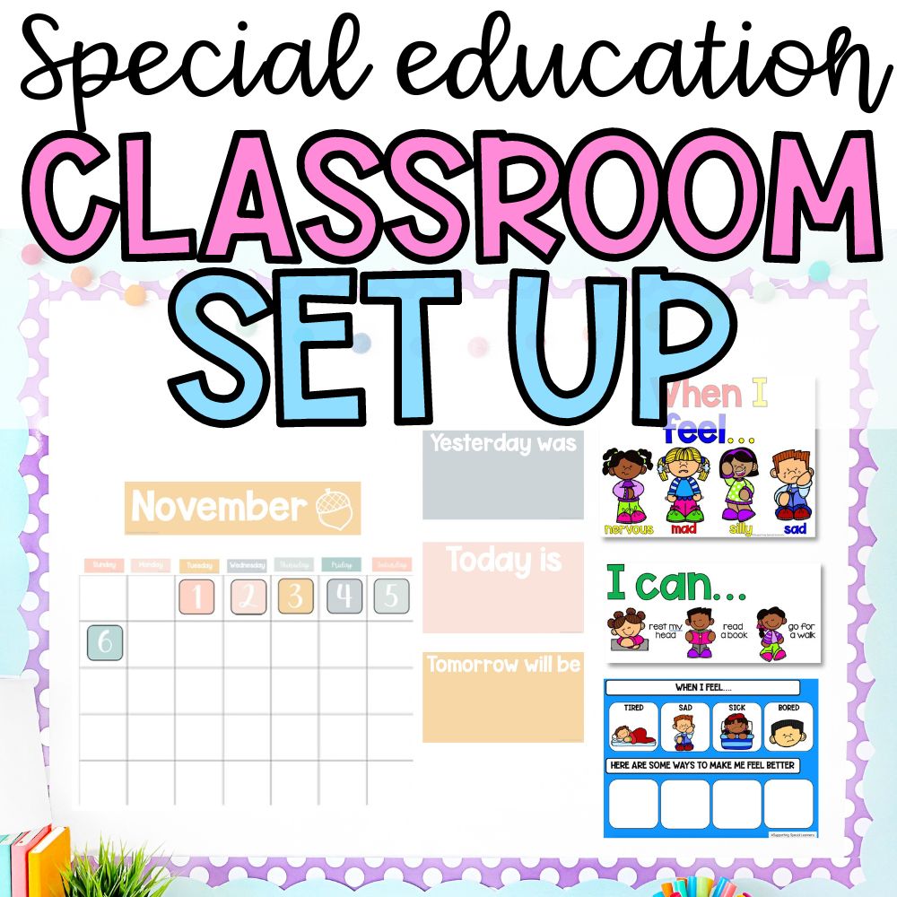 special education classroom setup cover