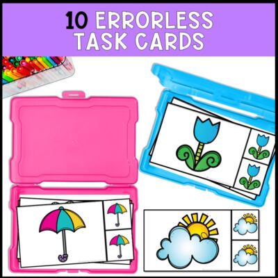 spring errorless learning errorless task cards