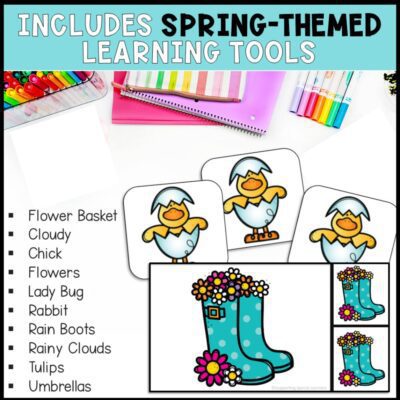 spring errorless learning spring themed learning tools