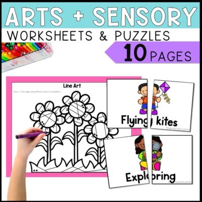 spring math and literacy centers arts and sensory