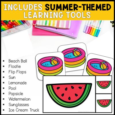 summer errorless learning summer themed learning tools