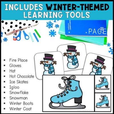 winter themed errorless learning winter themed learning tools