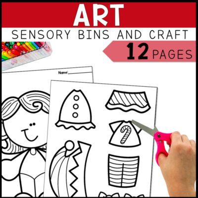 christmas math, literacy & art activities sensory bins and craft
