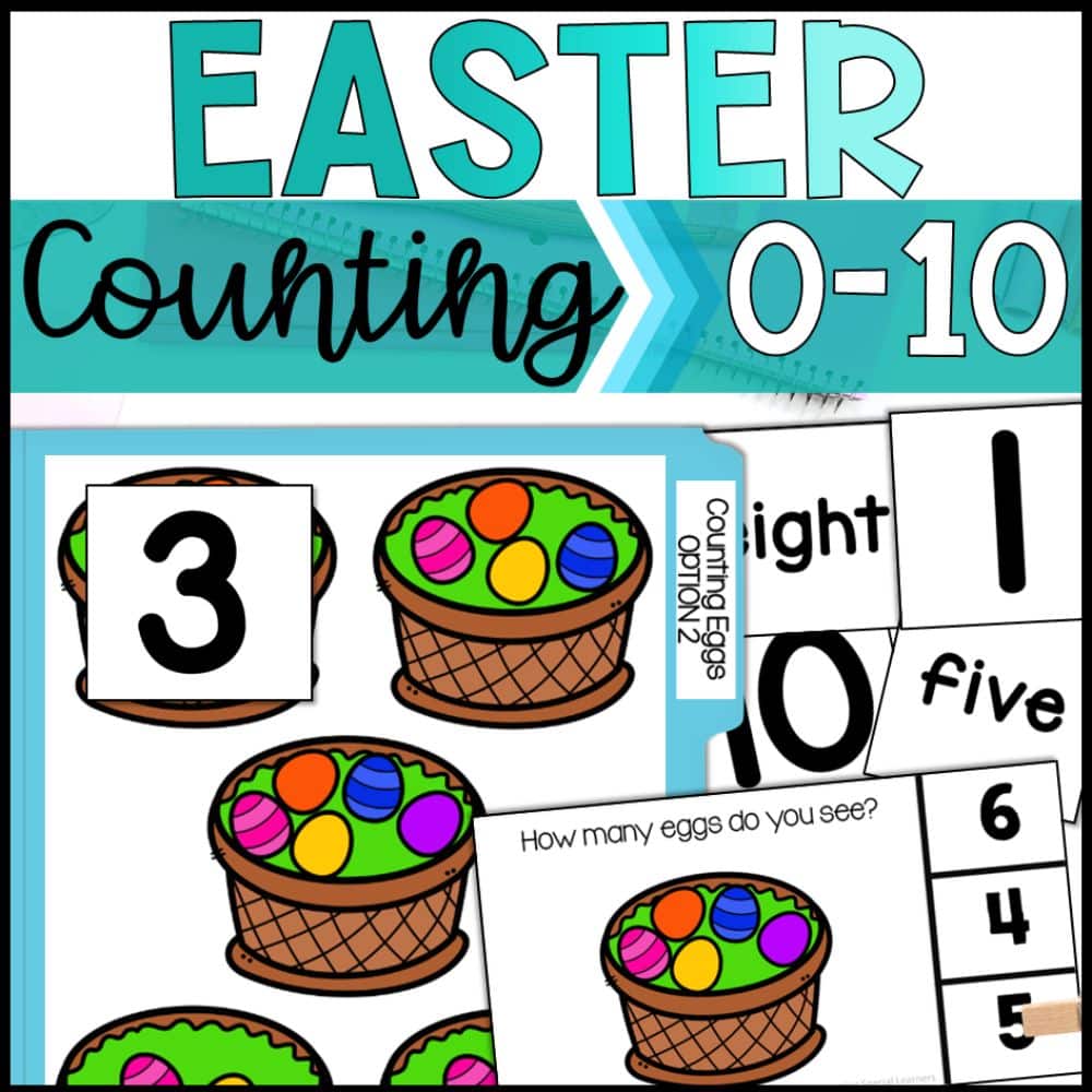 easter theme counting 0 to 10 cover