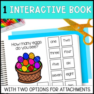 easter theme counting 0 to 10 interactive adapted book