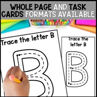 fine motor activities tracing whole page and task cards formats
