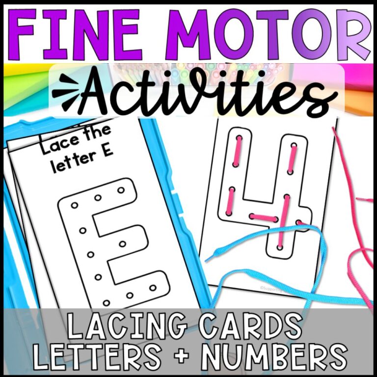 fine motor activity lacing cover