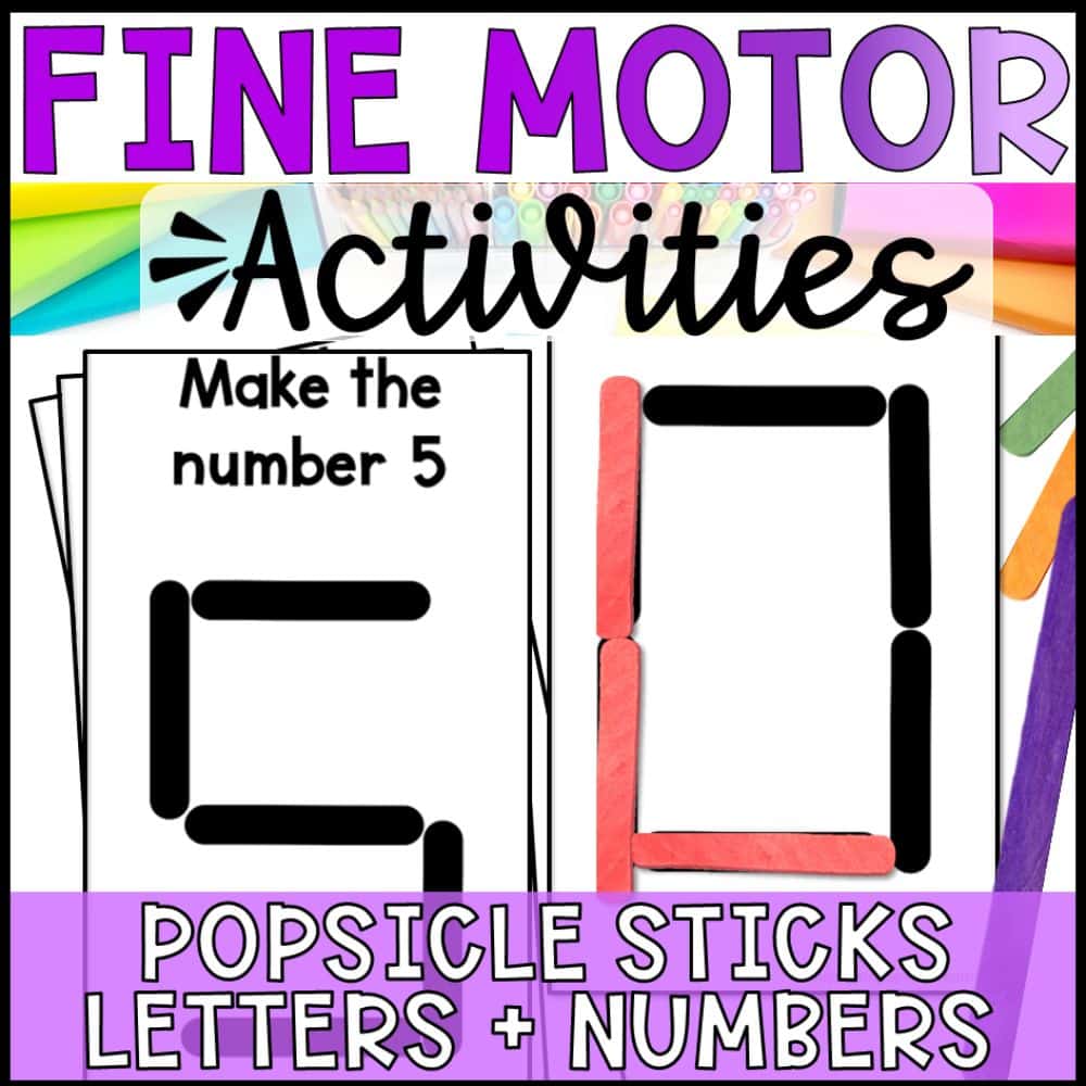 fine motor activity popsicle sticks cover