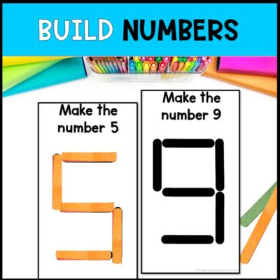 fine motor activity popsicle sticks numbers