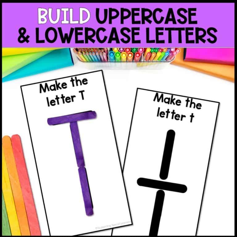 fine motor activity popsicle sticks uppercase and lowercase letters