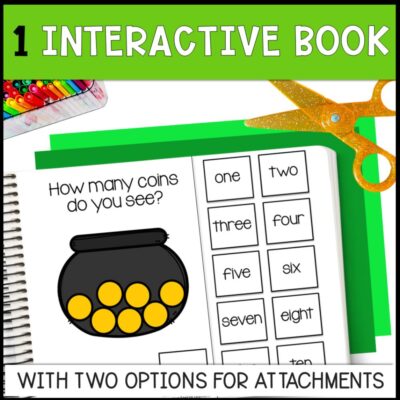 st. patrick's day counting 0 to 10 interactive adapted book