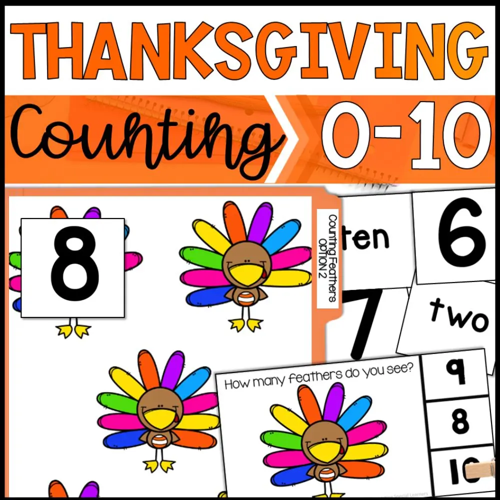 thanksgiving counting 0 to 10