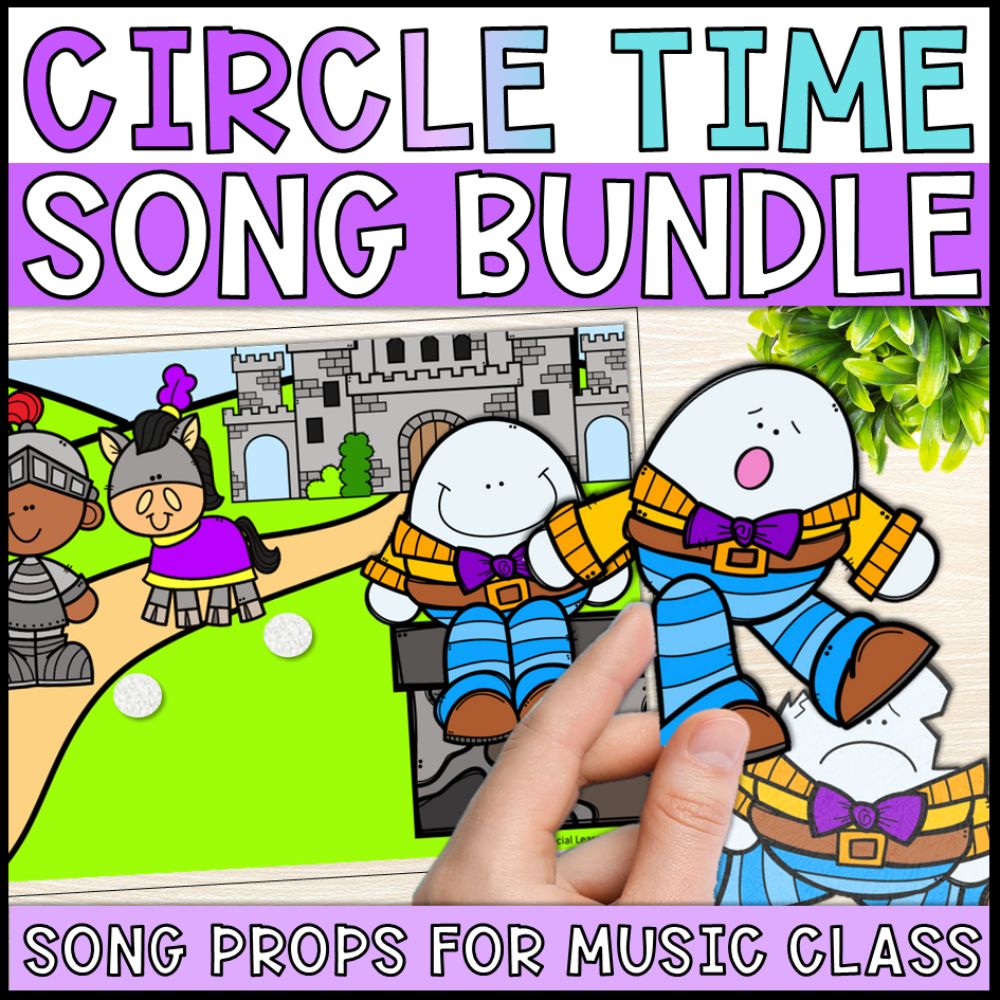 circle time songs bundle cover