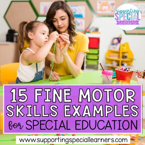 15 fine motor skills examples for special education