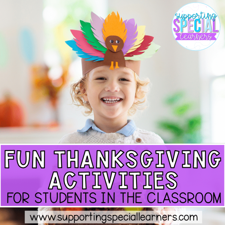 fun thanksgiving activities for students cover